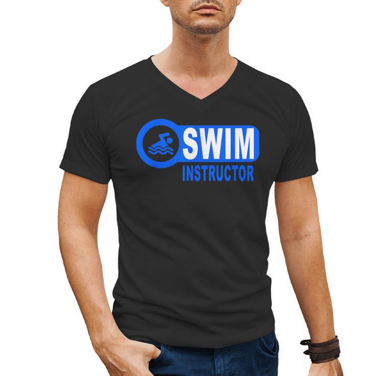 Swim Instructor Swimming Teacher Classes Men's V-Neck T-Shirt