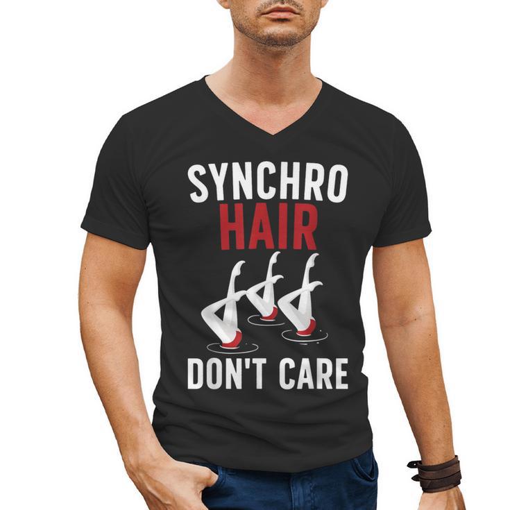 Synchronized Swimming Art For Men Women Synchronized Swim Men's V-Neck T-Shirt