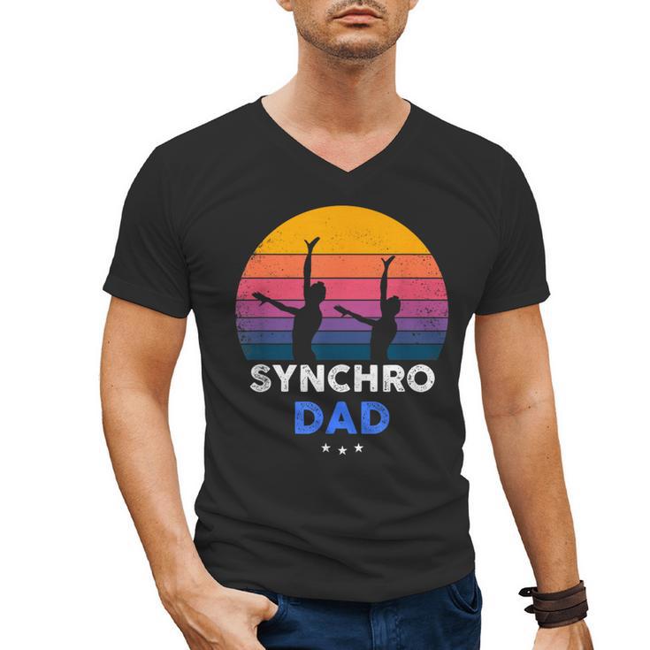 Synchronized Swimming Synchro Dad Men's V-Neck T-Shirt