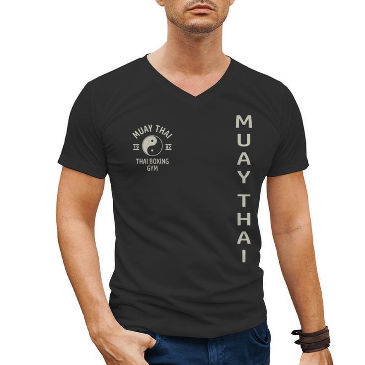 Thai Boxing Muay Thai Men's V-Neck T-Shirt
