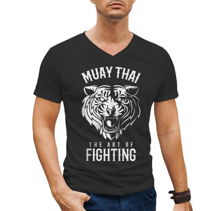 Tiger Muay Thai And Kickboxing Men's V-Neck T-Shirt