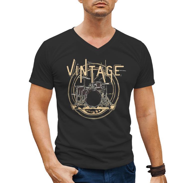 Vintage Drum Kit Men's V-Neck T-Shirt