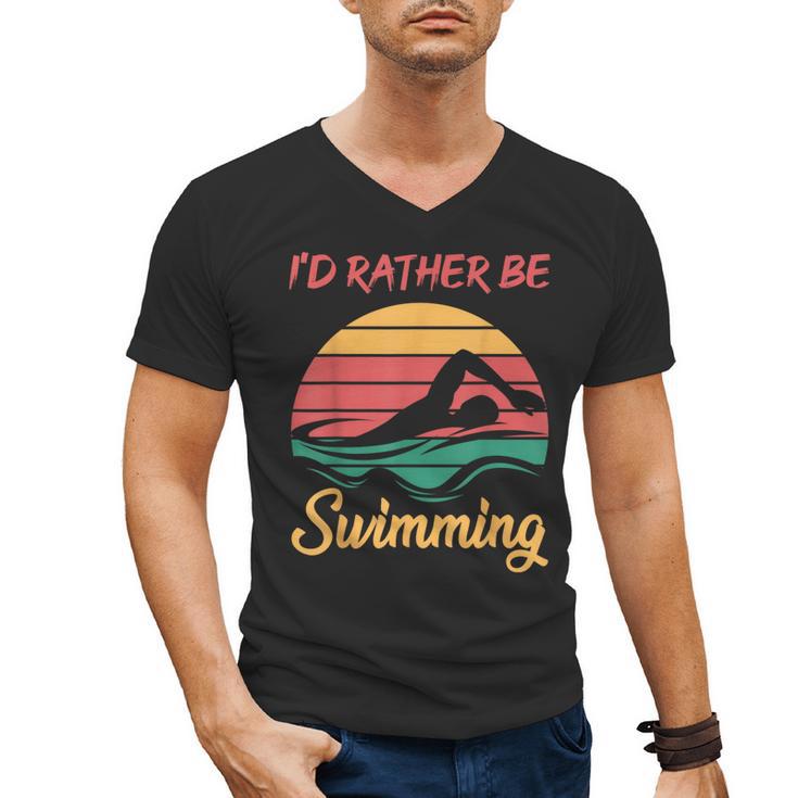 Water Rat Water Sports Hobby Swimming Club Swimming Men's V-Neck T-Shirt