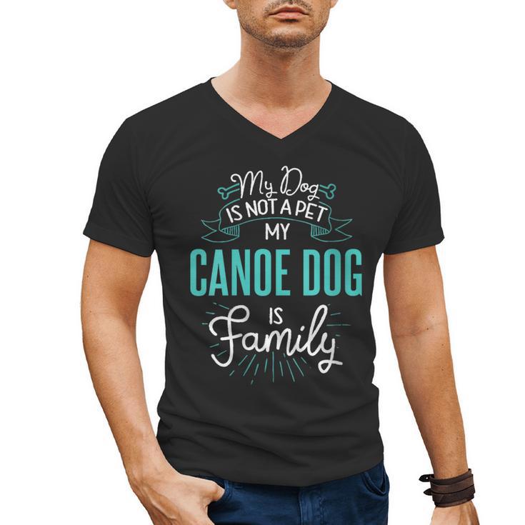 Women's Cute Canoe Dog Shirt Family Dog For Women Men Men's V-Neck T-Shirt