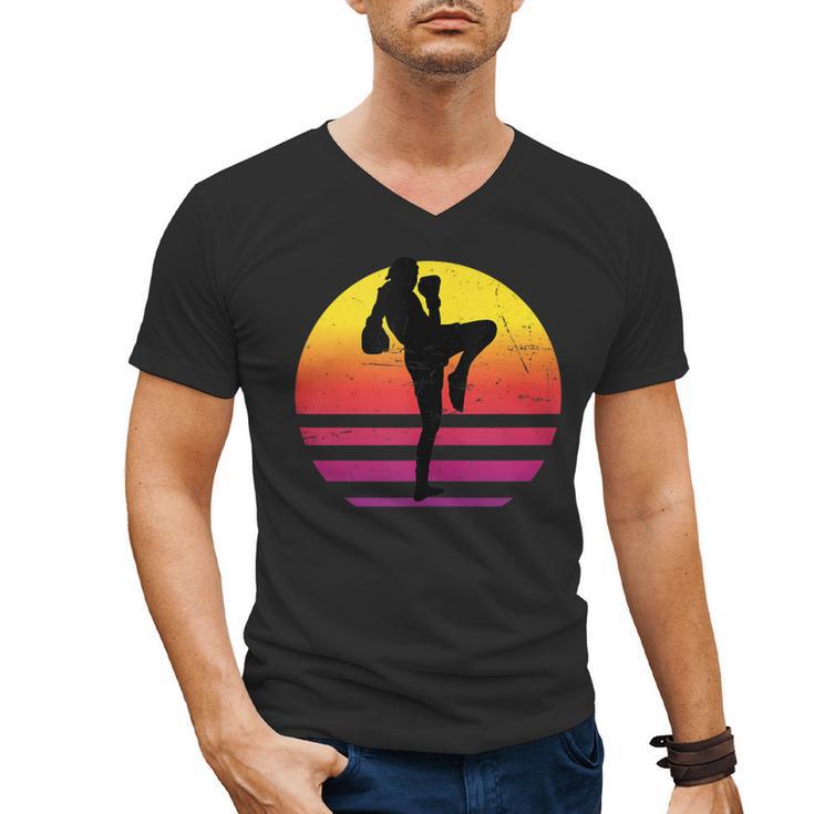 Women's Thai Boxer Thai Boxing Muay Thai Men's V-Neck T-Shirt