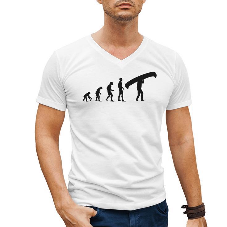 Canoe Evolution Canoeing Shirt  T-Shirt Men's V-Neck T-Shirt