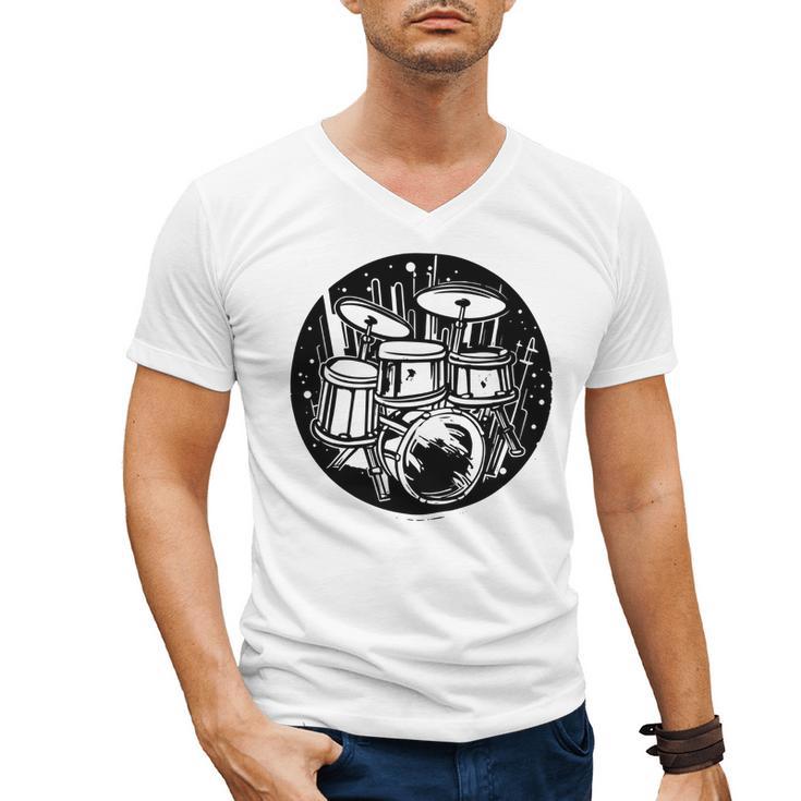 Drum Kit Drums Sweatshirt Men's V-Neck T-Shirt
