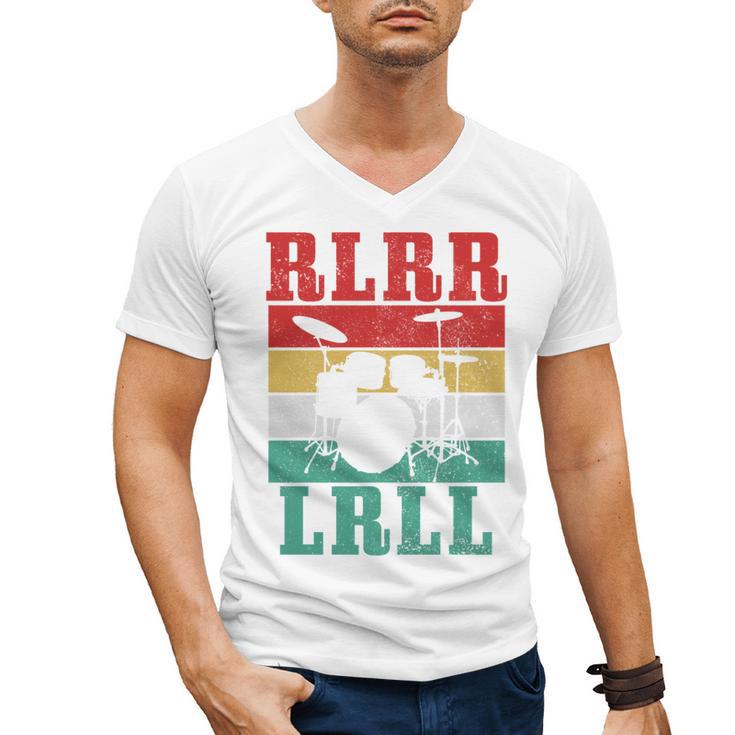 Drummer RLRR LRLL Vintage Drum Kit Sweatshirt Men's V-Neck T-Shirt