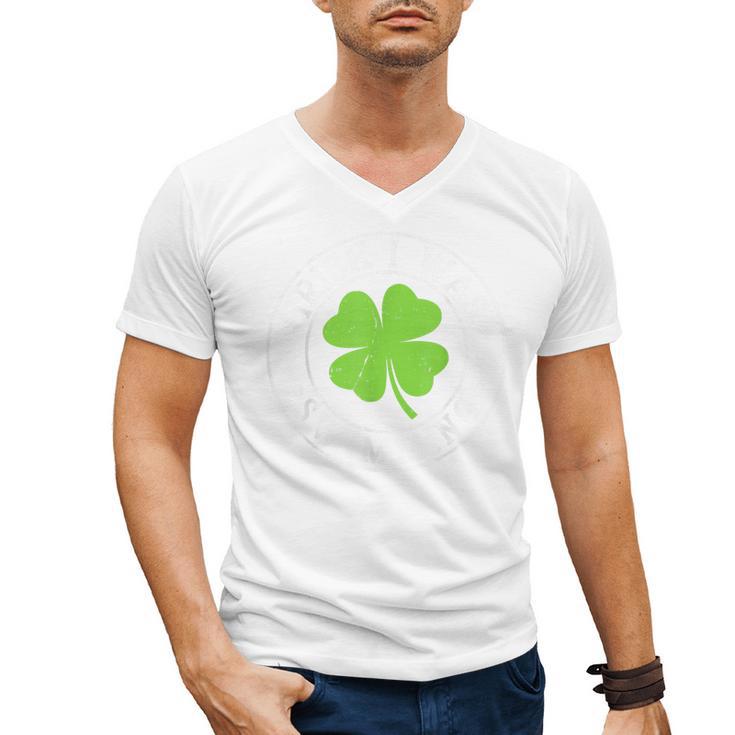 Irish I Was Swimming Shamrock St Patrick's Day Swimmer Men's V-Neck T-Shirt