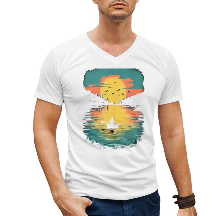 Kayak Kayak Canoe Lake Kayak Canoeing Sleeveless Men's V-Neck T-Shirt