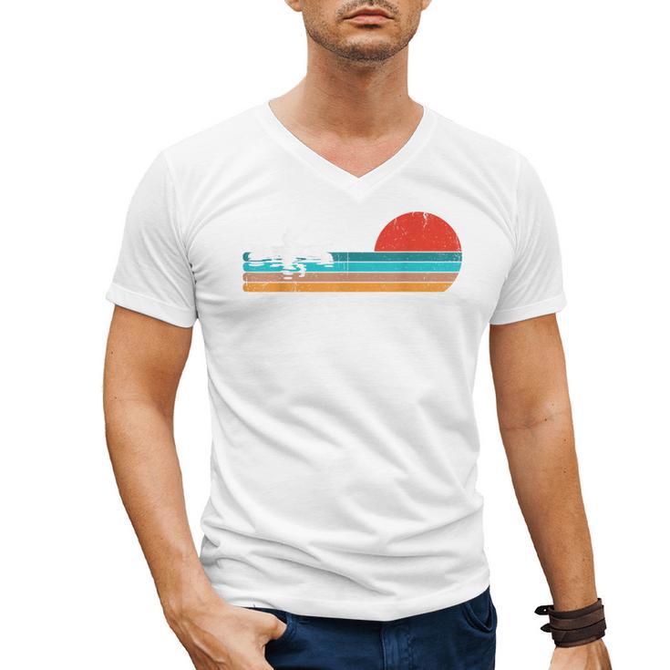 Paddling Canoe Retro Vintage For Canoeists And Paddle Men's V-Neck T-Shirt