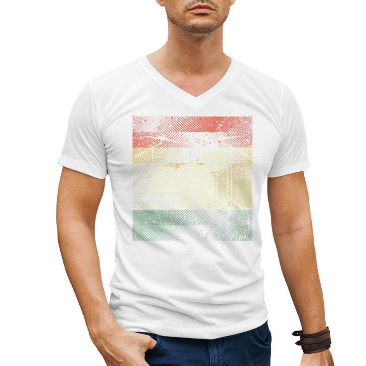 Retro Drummer Drum Set Drum Kit Drumming Sweatshirt Men's V-Neck T-Shirt