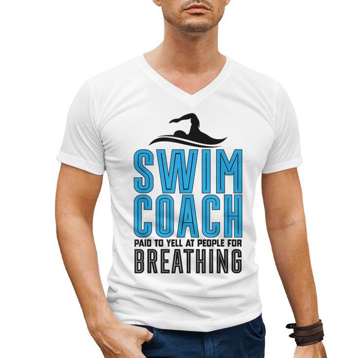 Swim Coach Swimmer Coach Swimming Coach Men's V-Neck T-Shirt