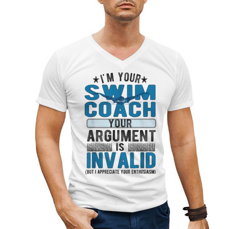 Swim Coach Swimming Coach Men's V-Neck T-Shirt
