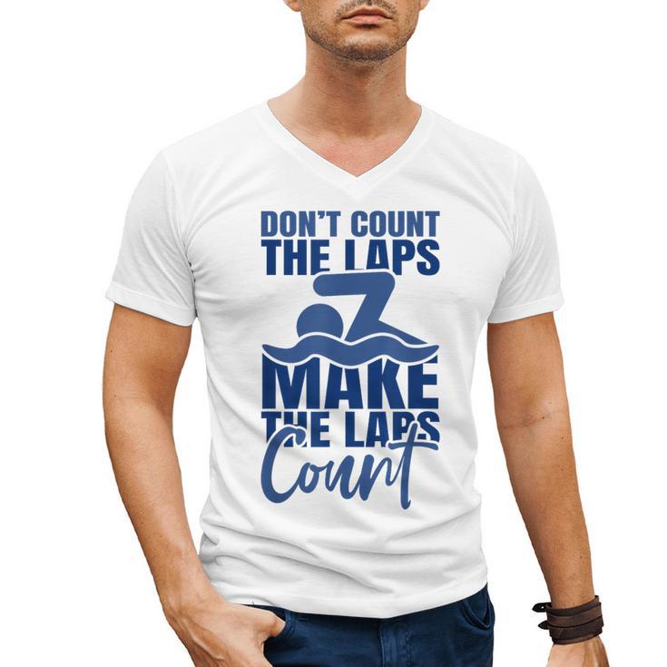 Swimmer Saying Swimming Motivation Professional Swimmer Men's V-Neck T-Shirt