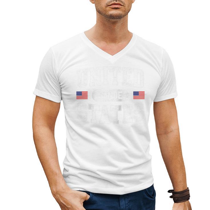 United States Canoe Canoeing Raglan Baseball Tee Men's V-Neck T-Shirt