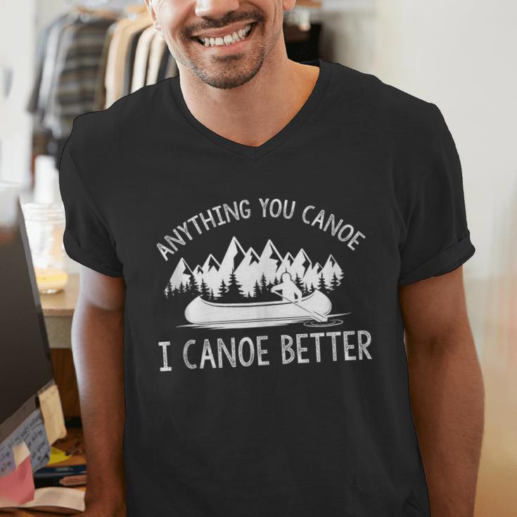 Anything You Canoe I Canoe Better Canoe Lovers Sleeveless Men's V-Neck T-Shirt
