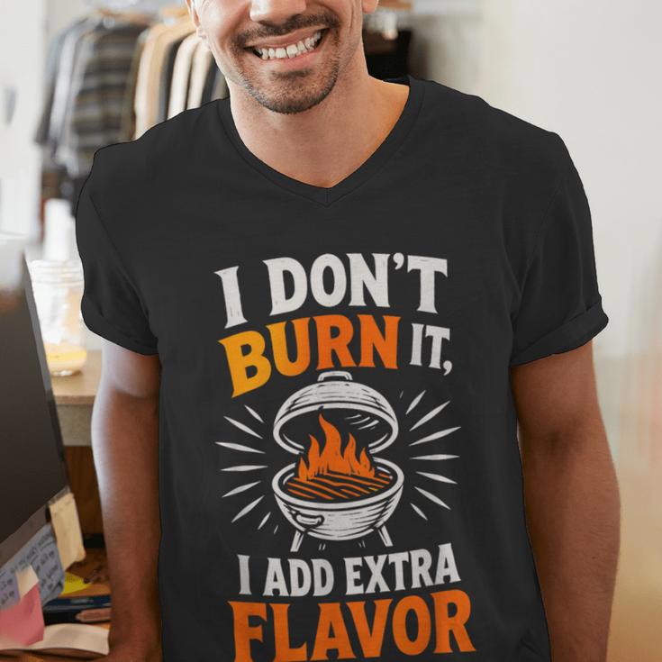 Backyard Pitmaster Father BBQ Dad Griller Men's V-Neck T-Shirt