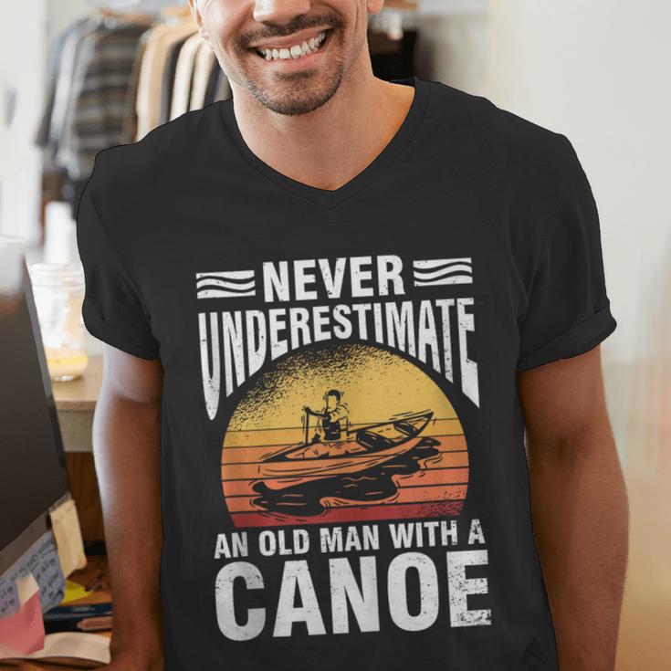 Canoe Old Man Sleeveless Men's V-Neck T-Shirt Canoe Old Man Sleeveless Men's V-Neck T-Shirt