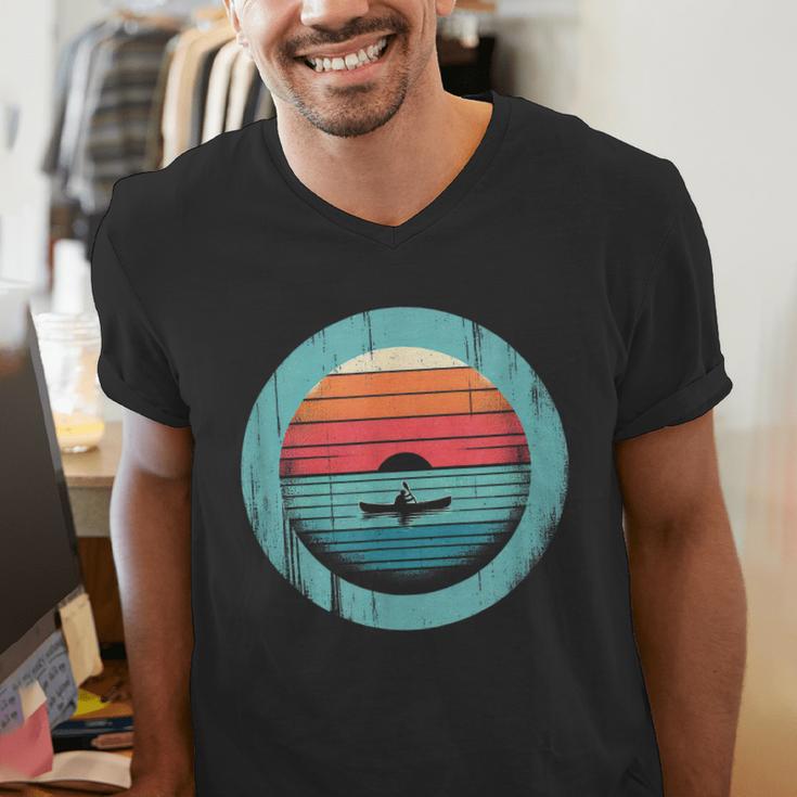 Canoe Sunset Men's V-Neck T-Shirt