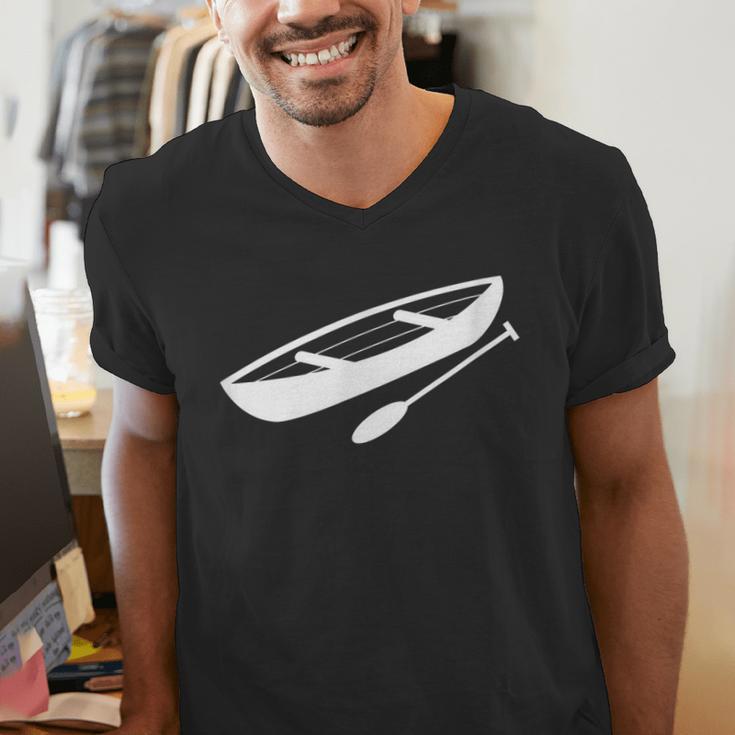 Canoeing Kayaking Canoe Tshirt Men's V-Neck T-Shirt