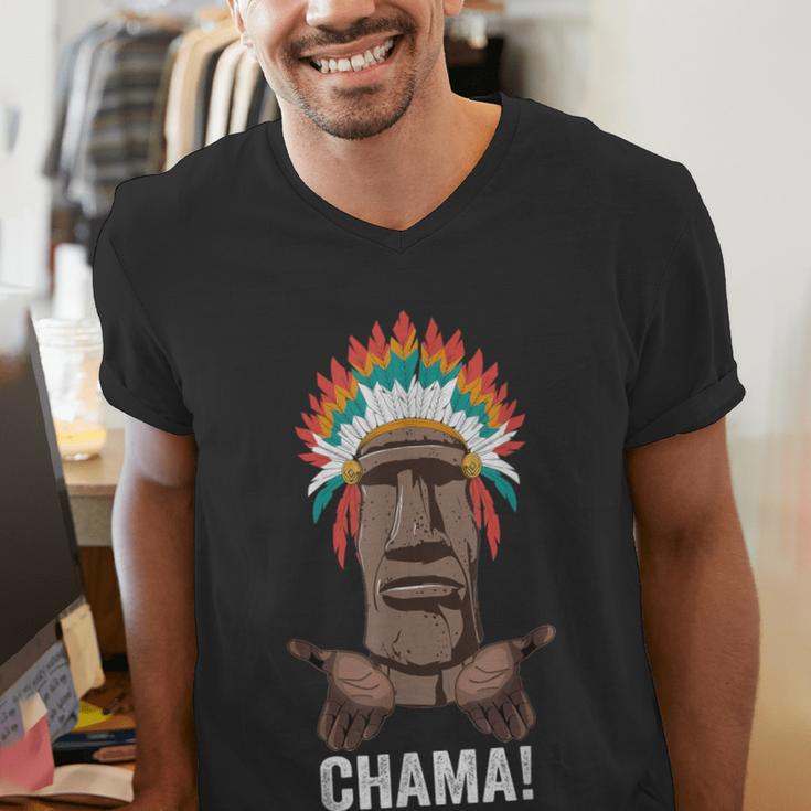 Chama Paotan MMA Fan JJB Boxing Muay Thai Kickboxing Men's V-Neck T-Shirt