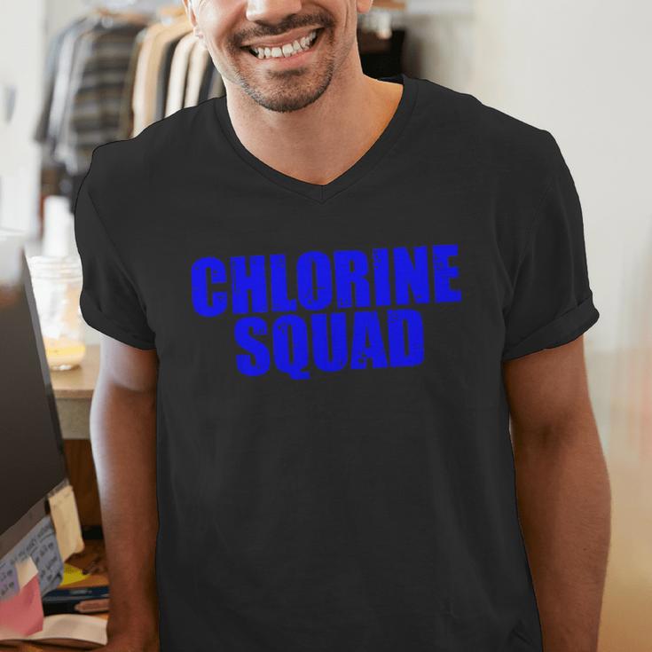 Chlorine Crew Swimming Men's V-Neck T-Shirt Chlorine Crew Swimming Men's V-Neck T-Shirt