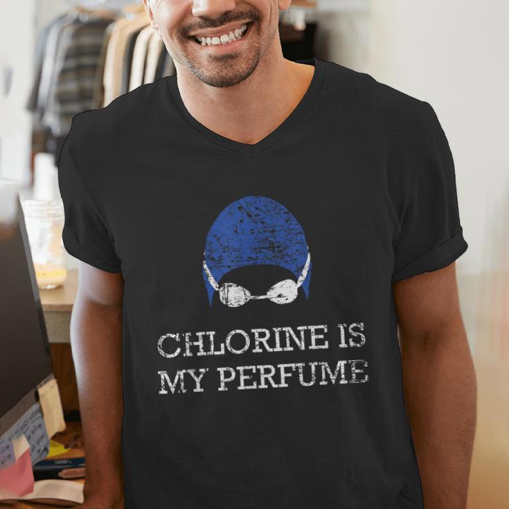 Chlorine Is My Perfume Shirt Swim Swimming Men's V-Neck T-Shirt Chlorine Is My Perfume Shirt Swim Swimming Men's V-Neck T-Shirt