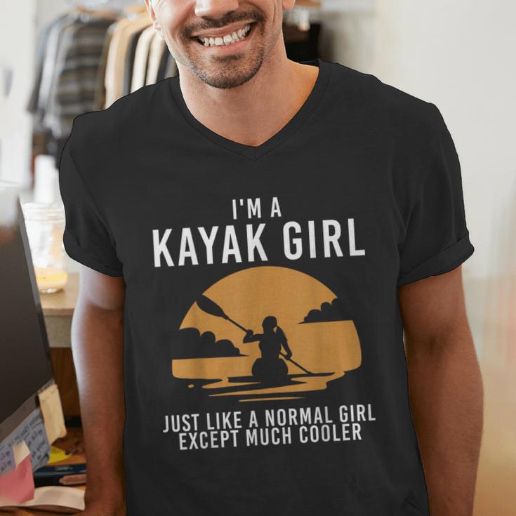 Cool Kayak For Women Girls Kayaker Canoe Kayaking Paddle Oar Men's V-Neck T-Shirt Cool Kayak For Women Girls Kayaker Canoe Kayaking Paddle Oar Men's V-Neck T-Shirt