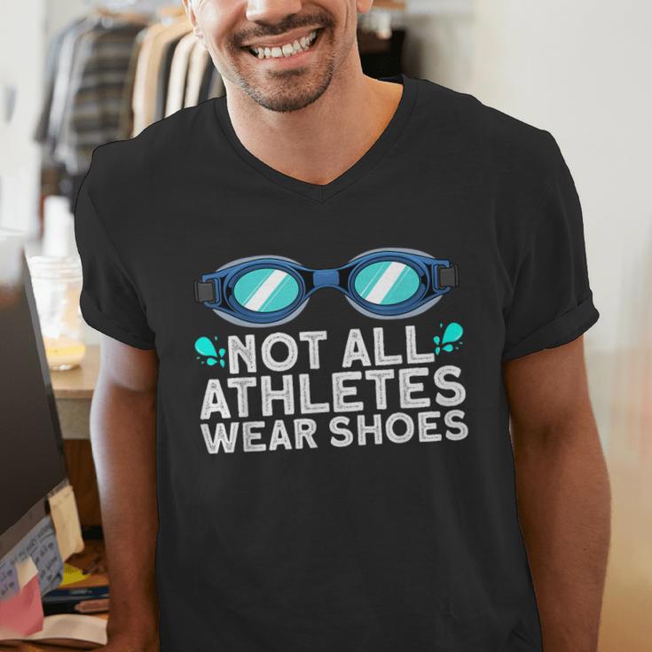 Cool Swimming For Men Women Swimmer Swim Instructor Goggles Men's V-Neck T-Shirt