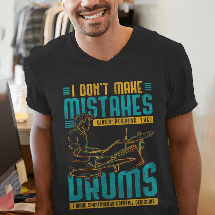Drummer Drummer Drum Kit Men's V-Neck T-Shirt Drummer Drummer Drum Kit Men's V-Neck T-Shirt