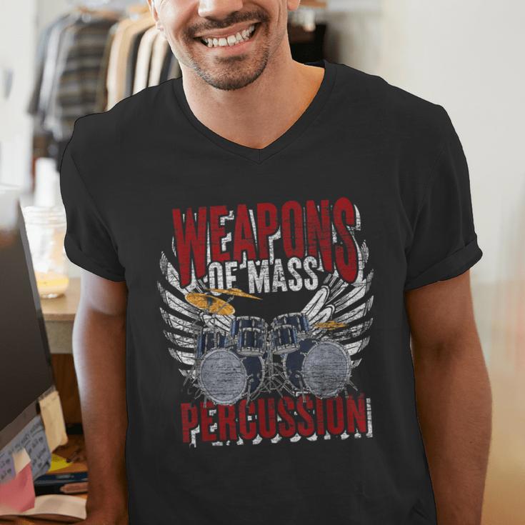 Drummer Rock Drummer Drum Kit Men's V-Neck T-Shirt Drummer Rock Drummer Drum Kit Men's V-Neck T-Shirt