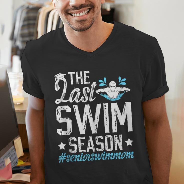 Last Swim Season Swim Senior Mom Swimming Senior Mama Men's V-Neck T-Shirt Last Swim Season Swim Senior Mom Swimming Senior Mama Men's V-Neck T-Shirt
