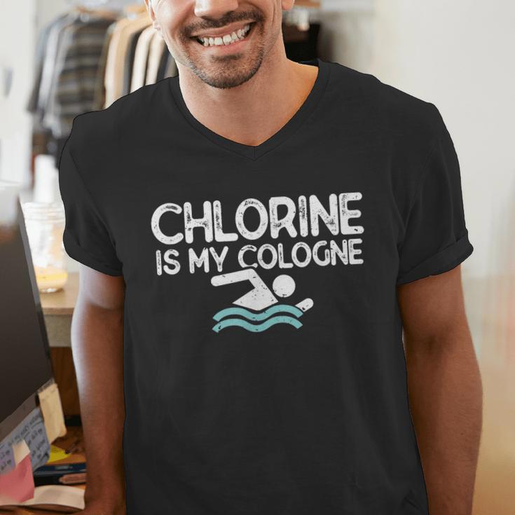Men Swimming Saying Swimmer Men's V-Neck T-Shirt Men Swimming Saying Swimmer Men's V-Neck T-Shirt