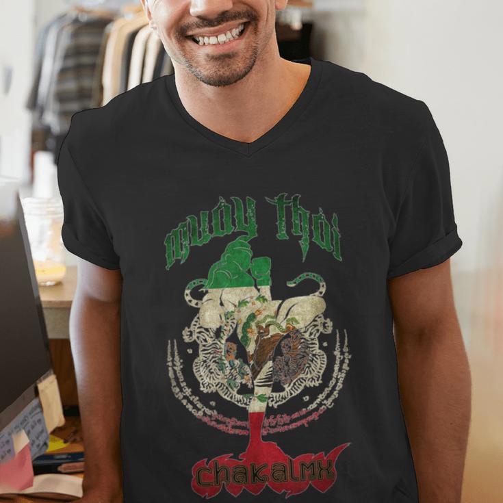 Mexico Muay Thai Men's V-Neck T-Shirt