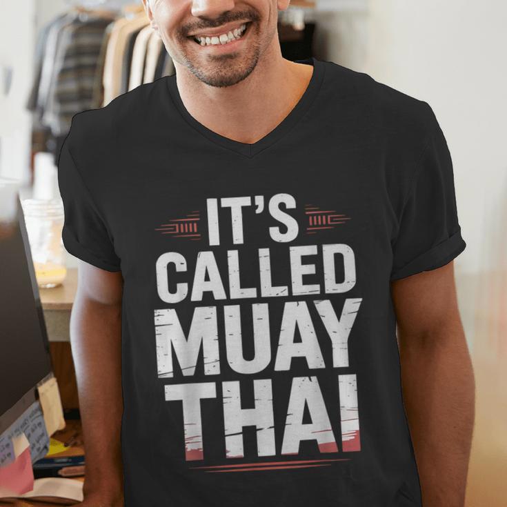 Muay Thai Condition Humor Lifestyle Identity Training Men's V-Neck T-Shirt