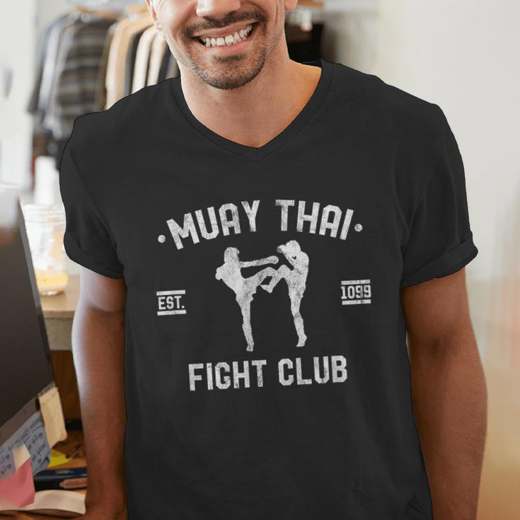 Muay Thai Fight Club Kickboxing Fighters W T-Shirt Men's V-Neck T-Shirt Muay Thai Fight Club Kickboxing Fighters W T-Shirt Men's V-Neck T-Shirt