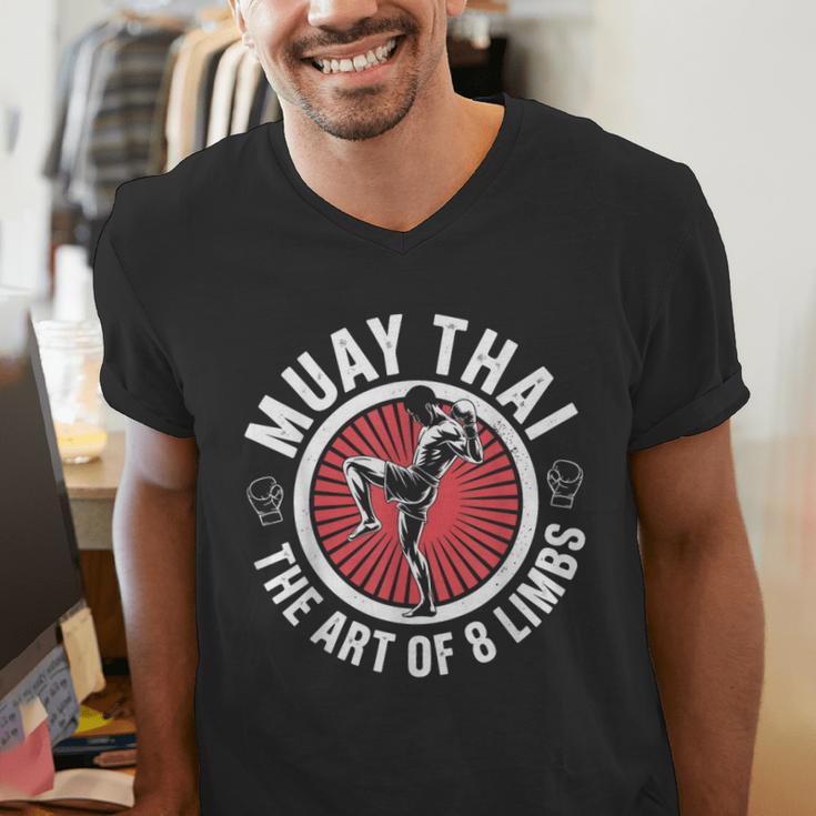 Muay Thai For Men Women Kids Mixed Martial Arts Men's V-Neck T-Shirt