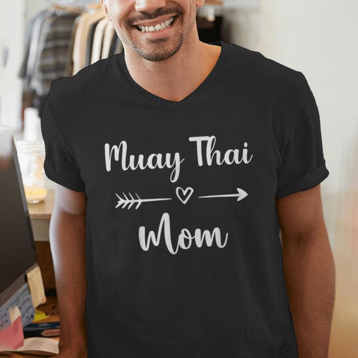 Muay Thai Mom Woman Muay Thai Sport Lover Men's V-Neck T-Shirt