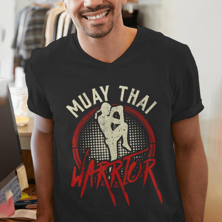 Muay Thai Warrior Fighter Boxing Martial Arts Hobby Men's V-Neck T-Shirt Muay Thai Warrior Fighter Boxing Martial Arts Hobby Men's V-Neck T-Shirt