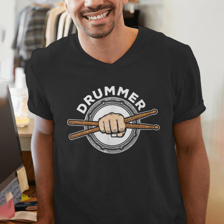 Percussion Drum Sticks Drummer Quote Drum Kit T-Shirt Men's V-Neck T-Shirt Percussion Drum Sticks Drummer Quote Drum Kit T-Shirt Men's V-Neck T-Shirt