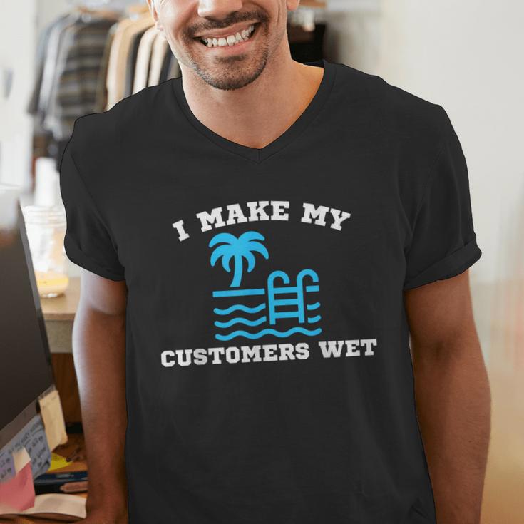Pool Boy For Swimming Pool Service Guy Men's V-Neck T-Shirt Pool Boy For Swimming Pool Service Guy Men's V-Neck T-Shirt