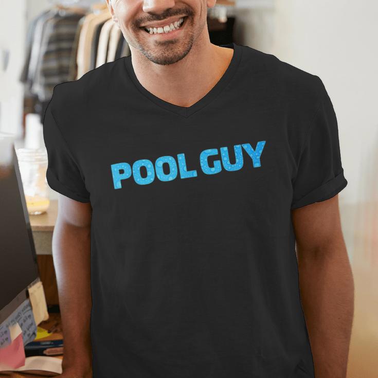 Pool Guy Swimming Pool Service Men's V-Neck T-Shirt Pool Guy Swimming Pool Service Men's V-Neck T-Shirt