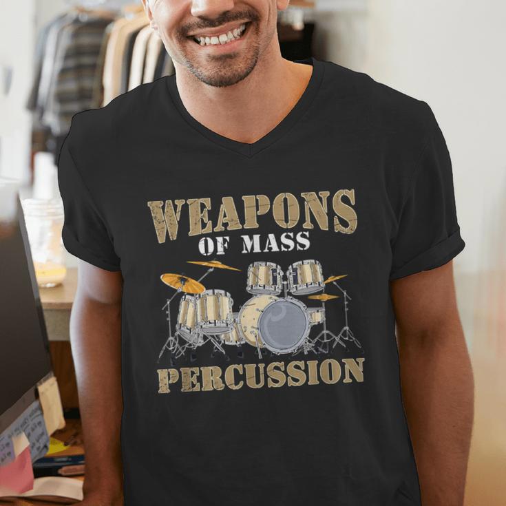 Rock Band Musical Instrument Drum Kit Men's V-Neck T-Shirt Rock Band Musical Instrument Drum Kit Men's V-Neck T-Shirt