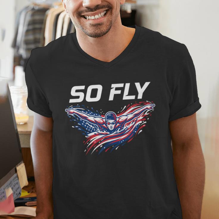 Swim Art For Men Women Kids Swimmer Swim Team Swimming Men's V-Neck T-Shirt