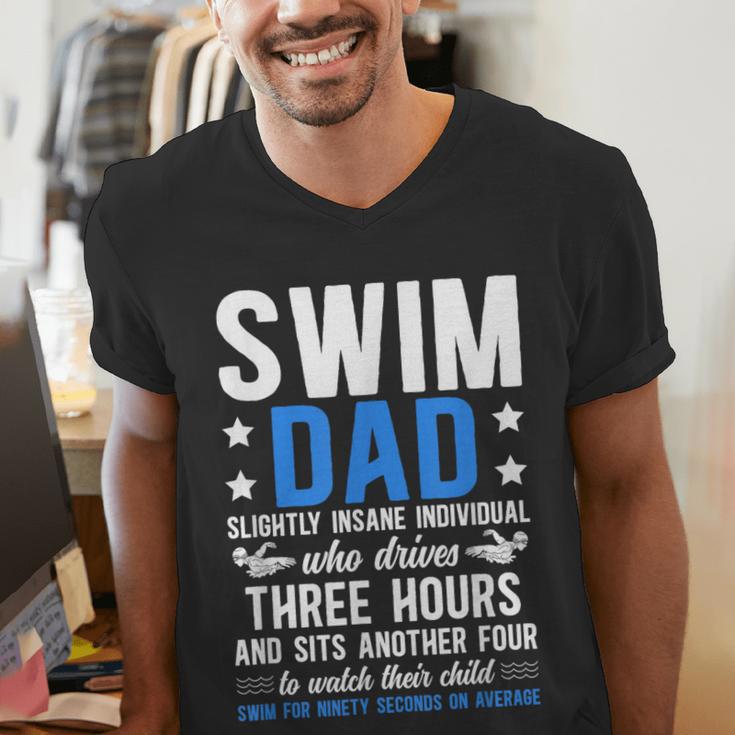 Swim Dad Definition Dad Of A Swimmer Father Swimming Dad Men's V-Neck T-Shirt Swim Dad Definition Dad Of A Swimmer Father Swimming Dad Men's V-Neck T-Shirt