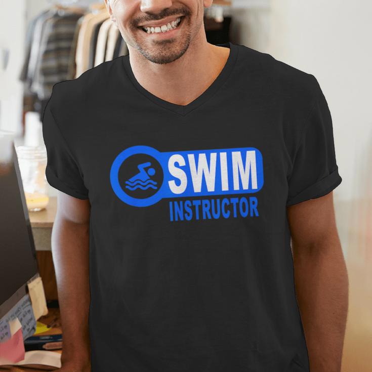 Swim Instructor Swimming Teacher Classes Men's V-Neck T-Shirt Swim Instructor Swimming Teacher Classes Men's V-Neck T-Shirt