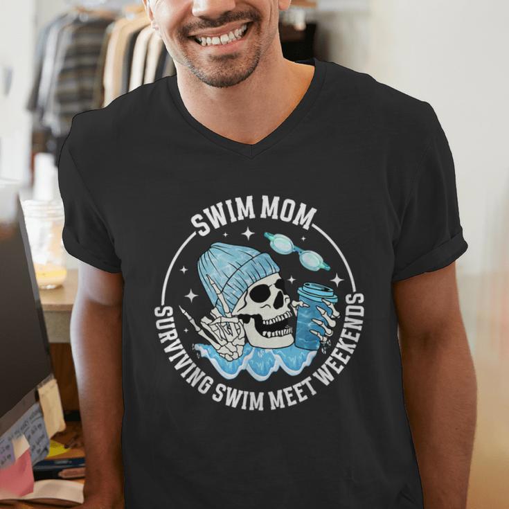 Swim Meets Swim Mom Of A Swimmer Mom Swim Mama Swimming Mom Men's V-Neck T-Shirt Swim Meets Swim Mom Of A Swimmer Mom Swim Mama Swimming Mom Men's V-Neck T-Shirt
