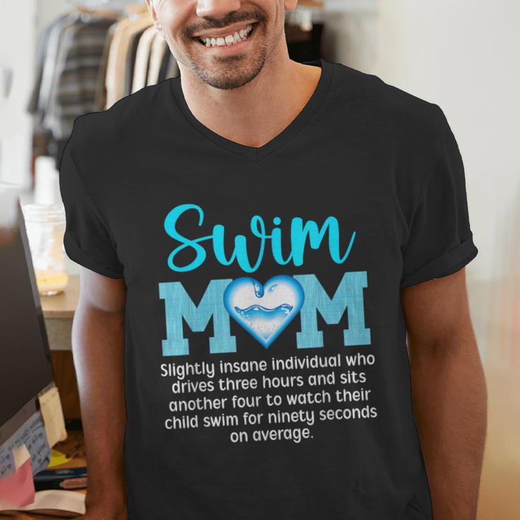 Swim Mom Definition Swim Mama Swimming Mom Of A Swimmer Mom Men's V-Neck T-Shirt Swim Mom Definition Swim Mama Swimming Mom Of A Swimmer Mom Men's V-Neck T-Shirt