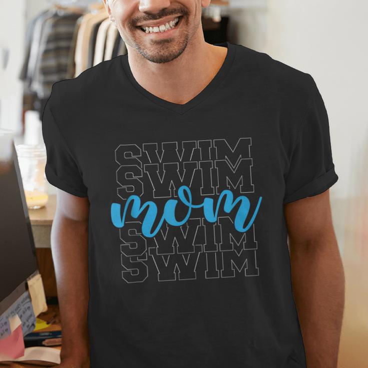Swim Mom For Mothers Swimming Men's V-Neck T-Shirt Swim Mom For Mothers Swimming Men's V-Neck T-Shirt
